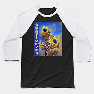 Sunflowers, antiwar blue-yellow Baseball T-Shirt